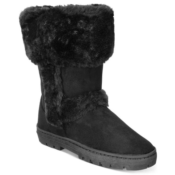 Style & Co Black Witty Cold-Weather Boots - Picture 1 of 5